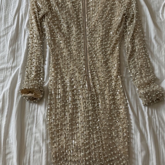 beaded mini dress - Picture 3 of 5